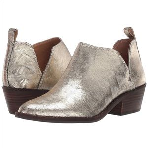 Lucky Metallic Booties (like-new)!